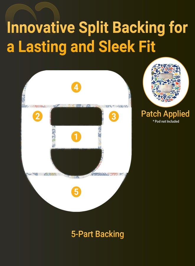 Amolyfe Omnipod 5 Adhesive Patches Waterproof, 20 Pack Amolyfe Omnipod Overpatches with Stretchable Strap, Breathable, Long-Lasting Medical Adhesive, Premium Hinged Tin (Graffiti) - Image 5